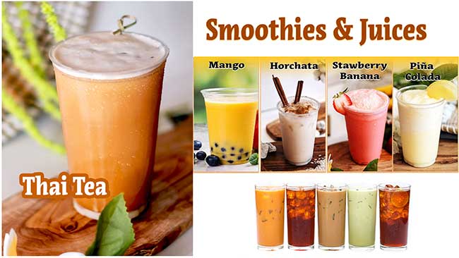 sample drink menu
